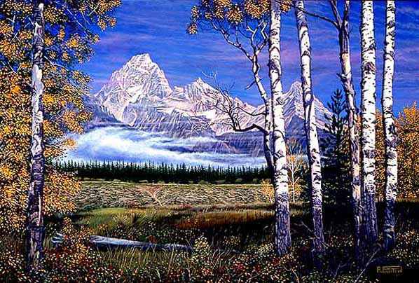 Autumn Morning Mist Rising by Al Feldstein